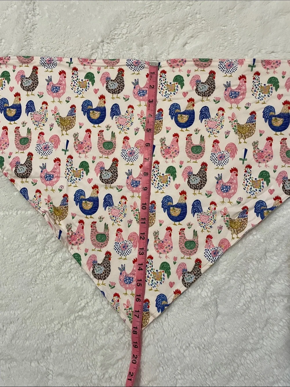 Boutique Pet Bandana Chicken Print